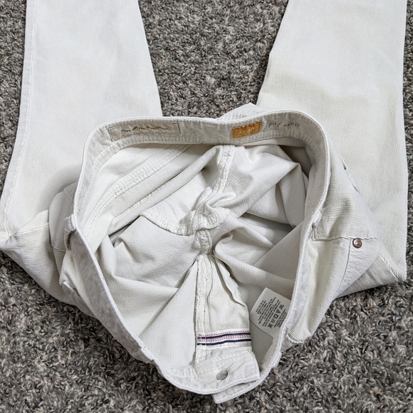 ✨3/$15 Anthro Pilcro and The Letterpress Serif cream corduroy pant 28 - Picture 10 of 11